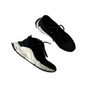 Sorel Womens Kinetic Black Grey Sea Salt Fashion Sneaker Size 7.5 Lace-up